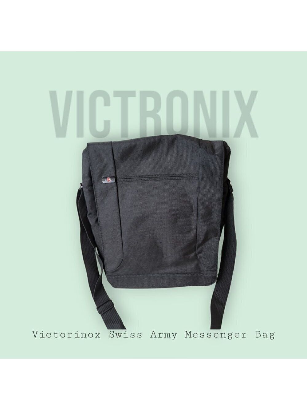 Victorinox Messenger Courier Bag with Matching Cord/Power Supply Tote Bag